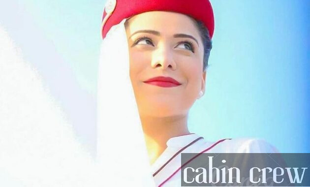 The Emirates cabin crew