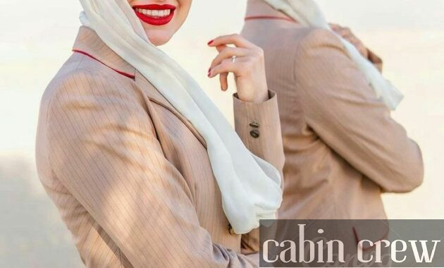 The Emirates cabin crew