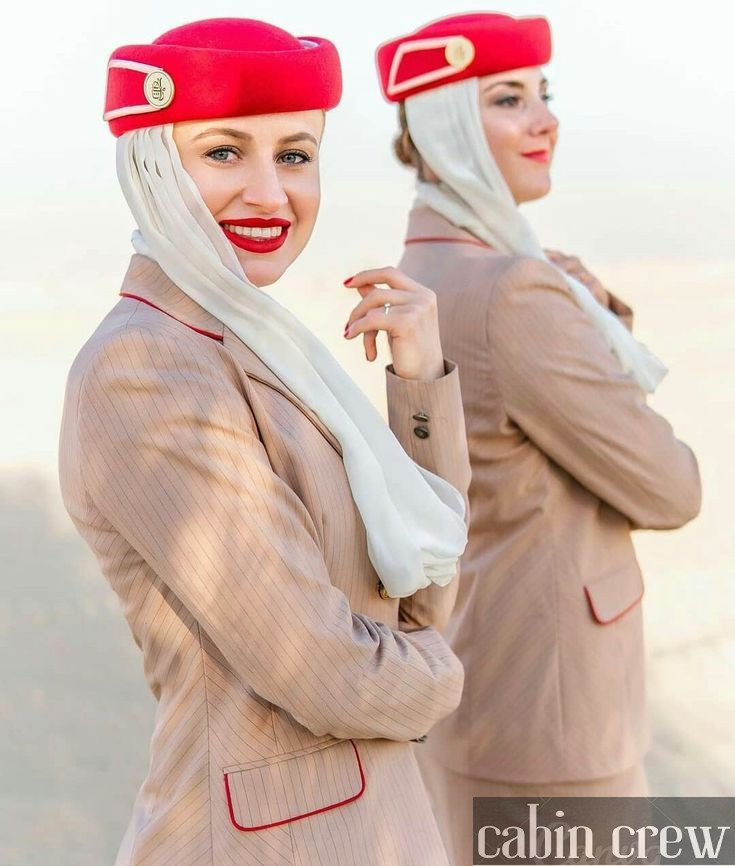 The Emirates cabin crew