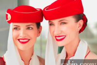 The Emirates cabin crew