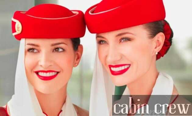 The Emirates cabin crew